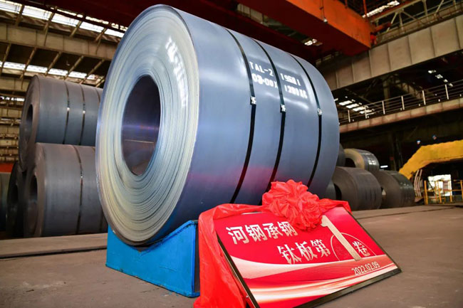 河钢承钢首卷钛板火热下线，金属材料加工领域再添新突破